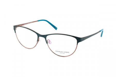 William Morris CSNY 91 Eyeglasses, Turq/Brn (2)