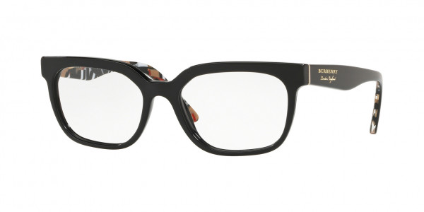 Burberry BE2277F Eyeglasses, 3735 BLACK (BLACK)