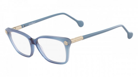 Ferragamo SF2824 Eyeglasses, (414) BLUE NAVY