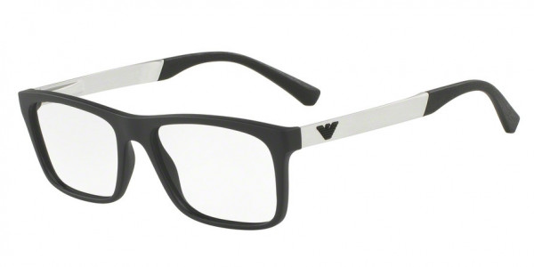 Emporio Armani EA3101F Eyeglasses, 5042 MATTE BLACK (BLACK)