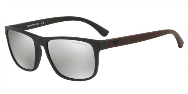 Emporio Armani EA4087F Sunglasses, 50426G MATTE BLACK (BLACK)