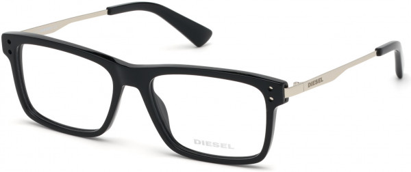 Diesel DL5296 Eyeglasses, 001 - Shiny Black