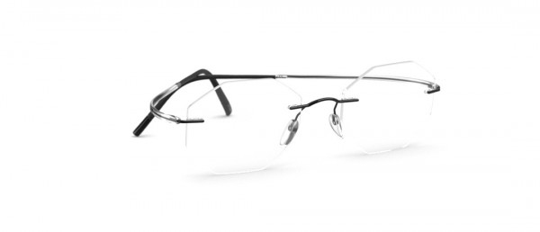 Silhouette Essence gq Eyeglasses, 9040 Black Spirit