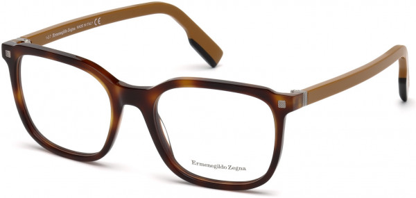 Ermenegildo Zegna EZ5129 Eyeglasses, A52 - Shiny Havana, Shiny Black, Vicuna Signature