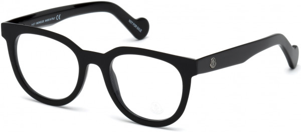 Moncler ML5027 Eyeglasses, 001 - Shiny Black