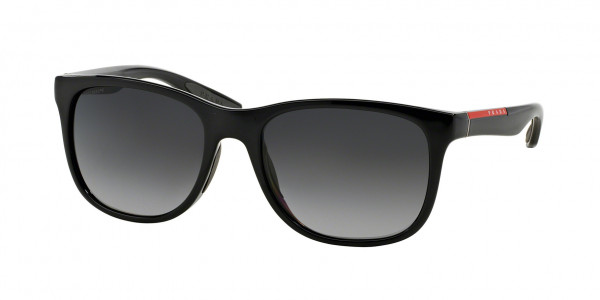 Prada Linea Rossa PS 03OSF Sunglasses, 1AB5W1 BLACK POLAR GREY GRADIENT (BLACK)