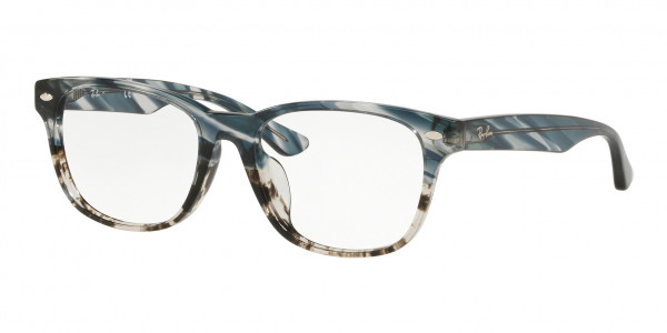 Ray-Ban Optical RX5359F Eyeglasses, 5839 BLUE GRADIENT GREY STRIPPED (BLUE)