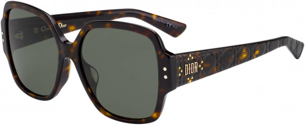 Christian Dior LADYDIORSTUDS 5F Sunglasses, 0086 Dark Havana