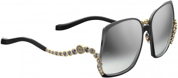 Elie Saab ES 028/G/S Sunglasses, 02M2 Black Gold