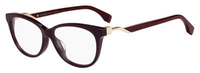 Fendi Ff 0212/F Eyeglasses, 05BR(00) Plum Burgundy
