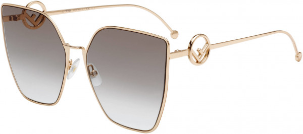 Fendi FF 0323/S Sunglasses, 0DDB Gold Copper