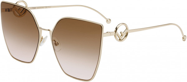 Fendi FF 0323/S Sunglasses, 0S45 Pink Gold