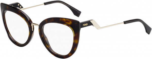 Fendi FF 0334 Eyeglasses, 0086 Dark Havana