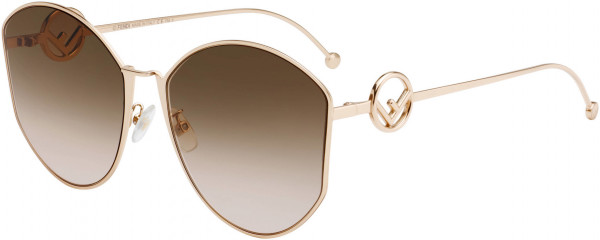 Fendi FF 0335/F/S Sunglasses, 0DDB Gold Copper