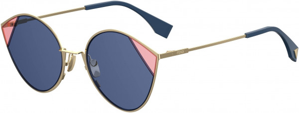 Fendi FF 0341/S Sunglasses, 0LKS Gold Blue