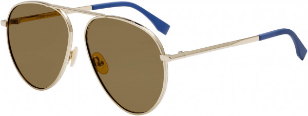 Fendi FF M 0028/S Sunglasses, 0J5G Gold