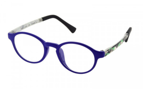 Zoobug ZB 1010 Eyeglasses, 686 Blue with Pattern