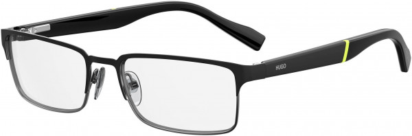 HUGO HG 0136 Eyeglasses, 0RZZ Matte Black Dark Ruthenium