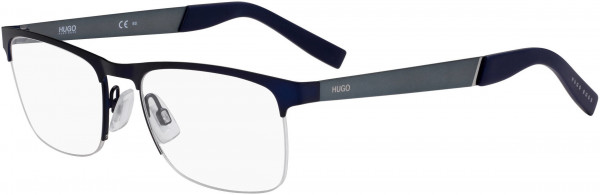 HUGO HG 0227 Eyeglasses, 0FLL Matte Blue