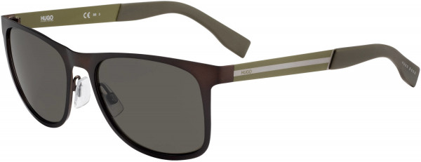 HUGO HG 0244/S Sunglasses, 0XMH Matte Brown Gre