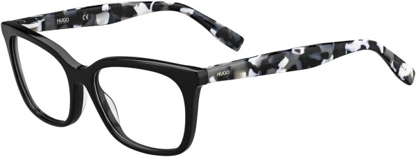 HUGO HG 0313 Eyeglasses, 080S Black White