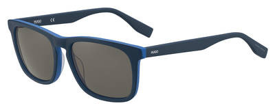 HUGO Hg 0317/S Sunglasses, 0RCT(IR) Matte Blue
