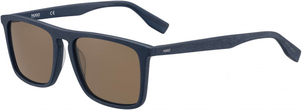 HUGO HG 0320/S Sunglasses, 02WF Matte Bluwood