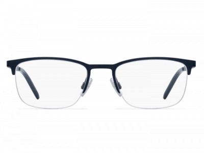HUGO HG 1019 Eyeglasses, 0FLL MATTE BLUE