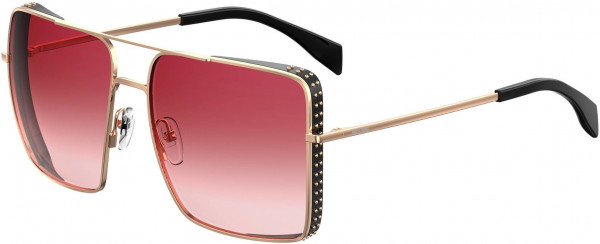Moschino MOS 020/S Sunglasses, 0DDB Gold Copper