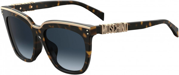Moschino MOS 025/F/S Sunglasses, 0086 Dark Havana