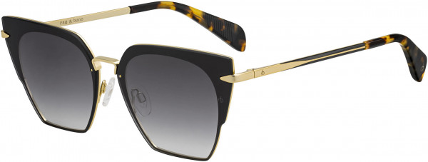 rag & bone RNB 1016/S Sunglasses, 0RHL Gold Black