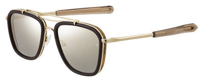 rag & bone RNB 9002/S Sunglasses, 001Q Gold Brown