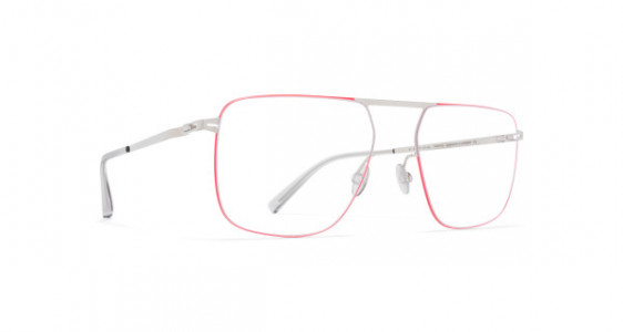 Mykita MASAO Eyeglasses, SILVER/NEON RED