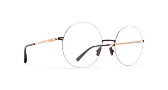 Mykita YOKO Eyeglasses, CHAMPAGNE GOLD/DARK BROWN