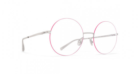 Mykita YOKO Eyeglasses, SILVER/NEON PINK