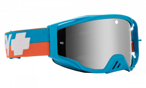 Spy Optic Foundation Mx Goggle Sports Eyewear, Bolt Blue / HD Smoke with Silver Spectra Mirror - HD Clear