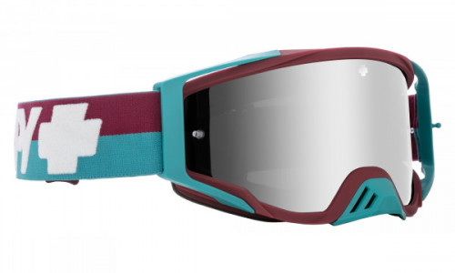 Spy Optic Foundation Mx Goggle Sports Eyewear, Bolt Teal / HD Smoke with Silver Spectra Mirror - HD Clear