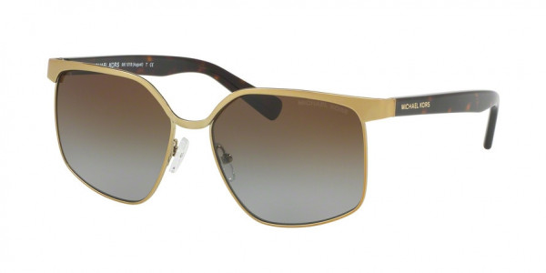 Michael Kors MK1018 AUGUST Sunglasses, 1145T5 PALE GOLD/DK TORTOISE (GOLD)