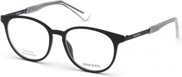 Diesel DL5289 Eyeglasses, 001 - Shiny Black