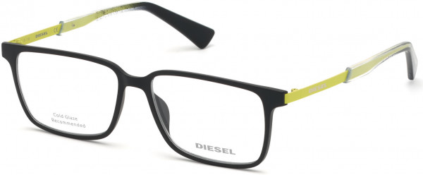 Diesel DL5290 Eyeglasses, 002 - Matte Black