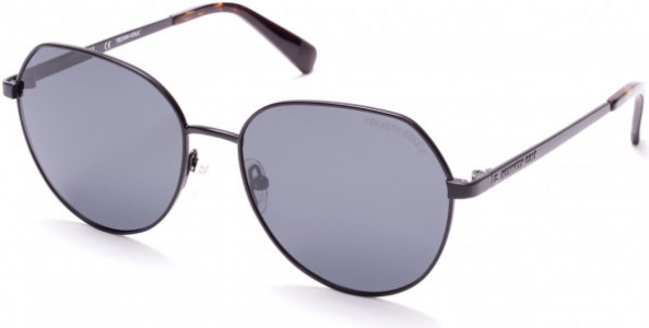 Kenneth Cole New York KC7230 Sunglasses, 02D - Matte Black / Smoke Polarized Lenses