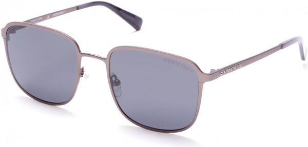 Kenneth Cole New York KC7231 Sunglasses, 09D - Matte Gunmetal / Smoke Polarized Lenses