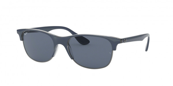 Ray-Ban RB4319 Sunglasses, 640780 TOP BLUE ON TRASPARENT BLUE (BLUE)