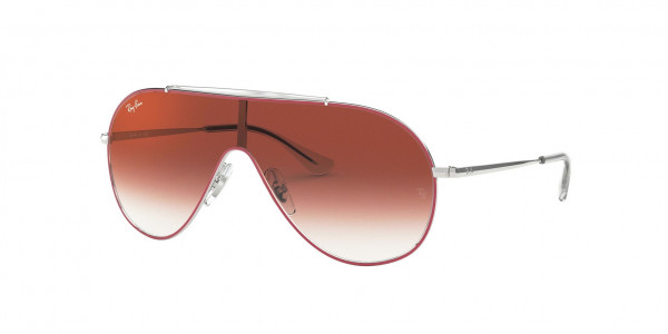 Ray-Ban Junior RJ9546S Sunglasses, 274/V0 RED ON SILVER CLEAR GRADIENT R (RED)