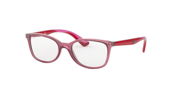 Ray-Ban Junior RY1586 Eyeglasses, 3777 TRANSPARENT RED (RED)