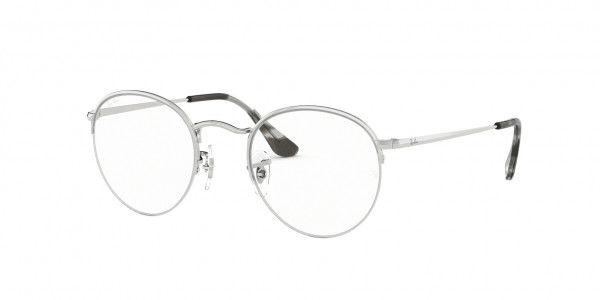 Ray-Ban Optical RX3947V ROUND GAZE Eyeglasses, 2501 ROUND GAZE SILVER (SILVER)
