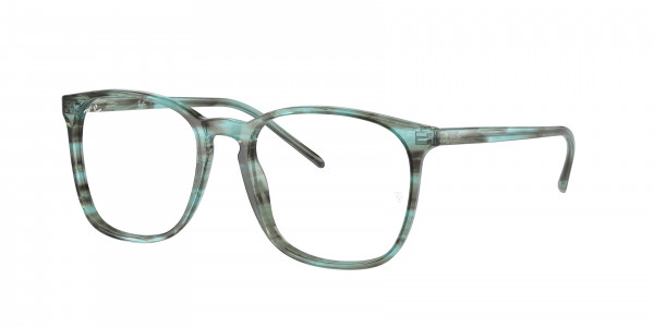 Ray-Ban Optical RX5387 Eyeglasses, 8362 STRIPED GREEN (GREEN)