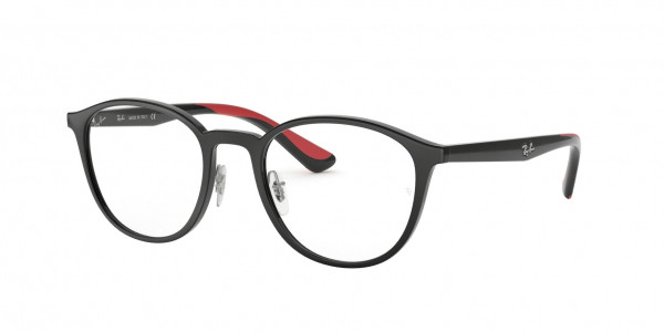 Ray-Ban Optical RX7156 Eyeglasses, 5795 BLACK (BLACK)