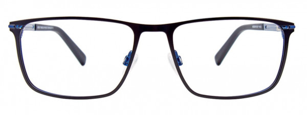 EasyClip EC476 Eyeglasses, 090 - Satin Black & Blue