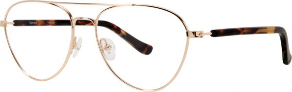 Kensie Flourish Eyeglasses, Gold